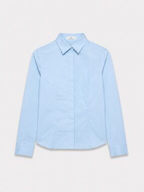 Babaton Light Blue Button-Up Shirt